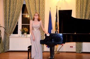 Zofia Dynak - 1266th Liszt Evening, District Office in Trzebnica, 17th October 2017. Photo by Waldemar Marzec.